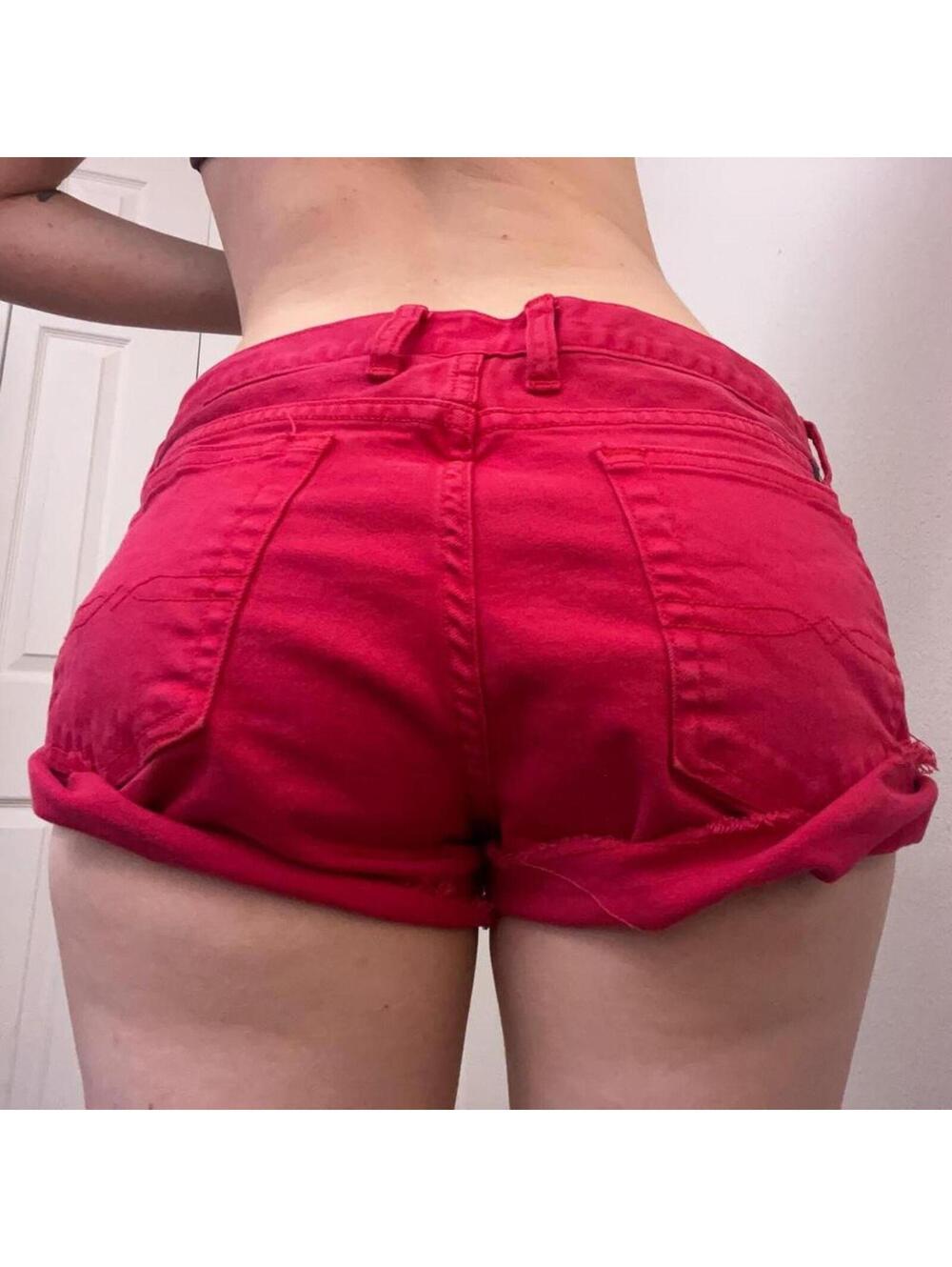 y2k low rise denim shorts - Picture 2 of 8